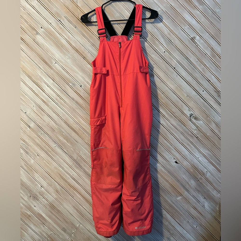 Columbia Sportswear Company Pink Omni Tech Bib Snow pants Overall Straps Winter